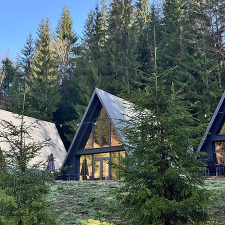 Ultra House будиночки в лісі біля гірської річки ヴィラ