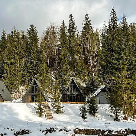 别墅 Ultra House будиночки в лісі біля гірської річки *